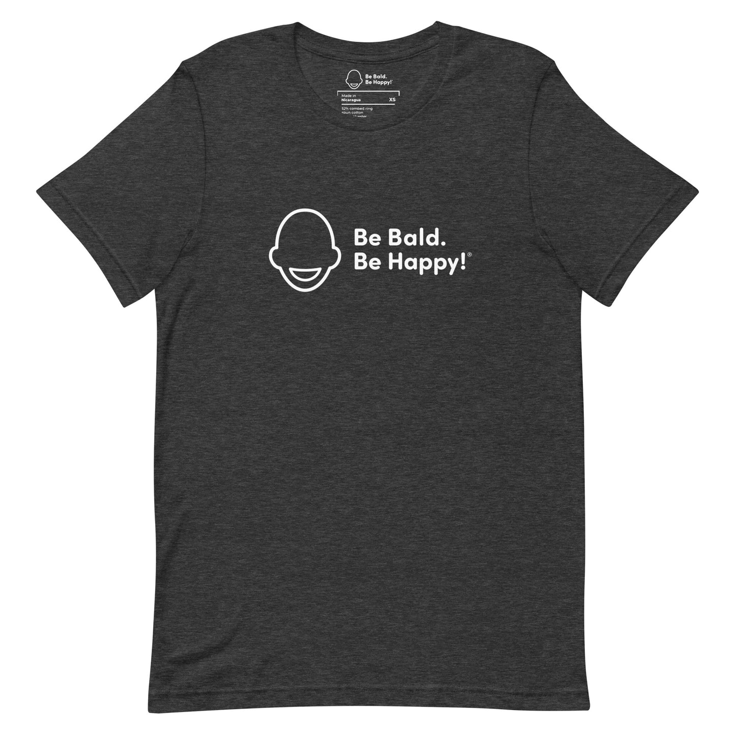 Be Bald. Be Happy! Horizontal Logo T-Shirt