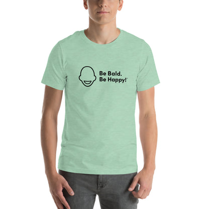 Be Bald. Be Happy! Horizontal Logo T-Shirt